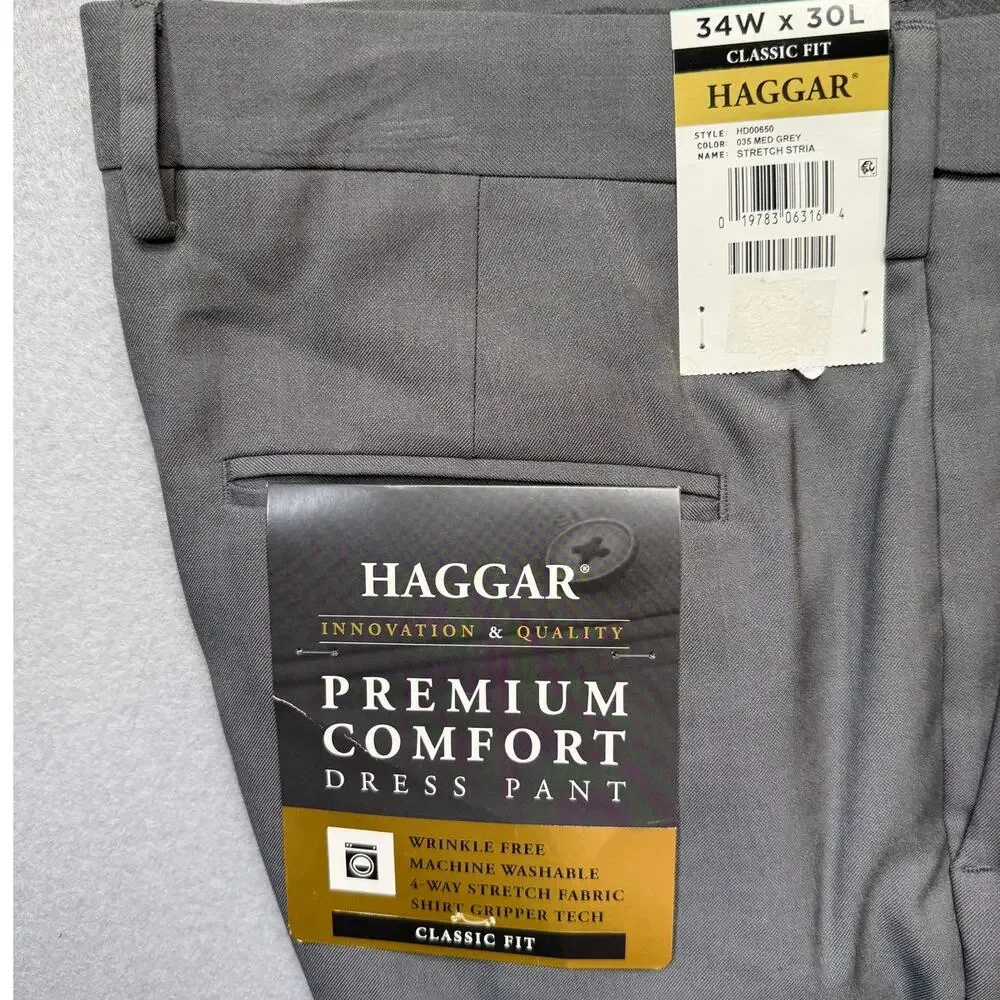 Haggar 34x30 flat